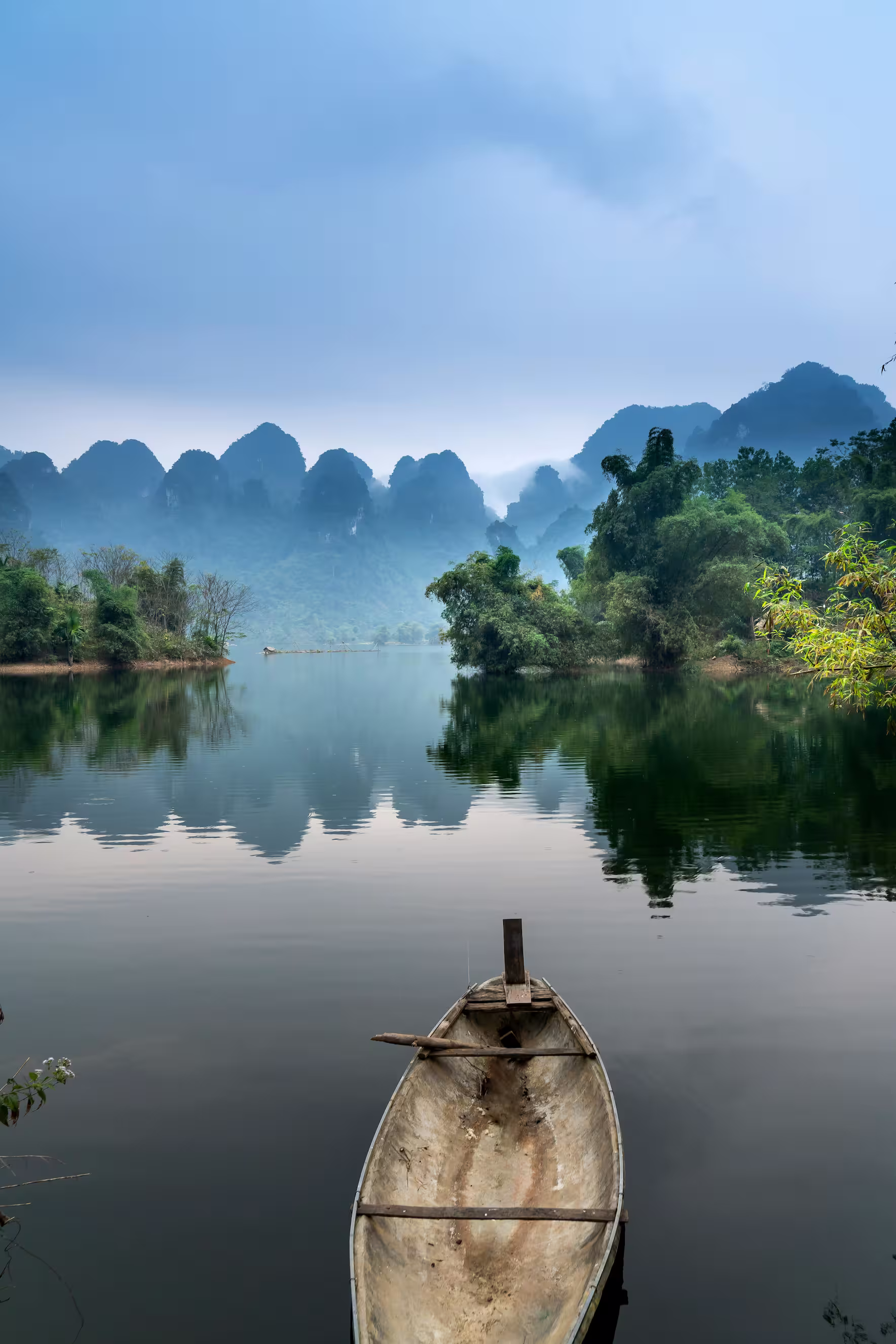Boat on a river.